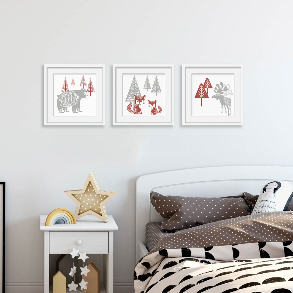 Poster-Set "Scandi" im Kinderzimmer